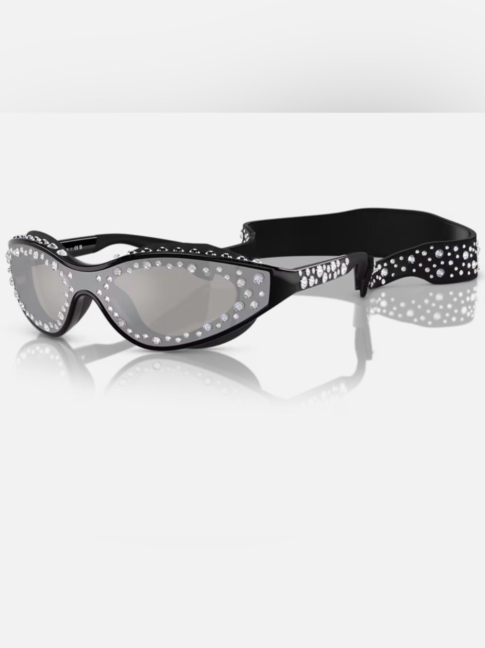 Swarovuski women's SK6024 oval sunglasses - Picture 3 of 4